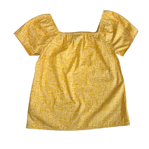 WRANGLER Yellow Blouse with Cowboy Boots Print - Picture 3 of 5